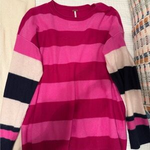 Free People Cashmere Striped Sweater